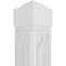 Ekena Millwork Craftsman Classic Square Non-Tapered Calico Fretwork Column w/ Standard Capital & Standard Base CC0809ENCLOCSCS - alternate 2